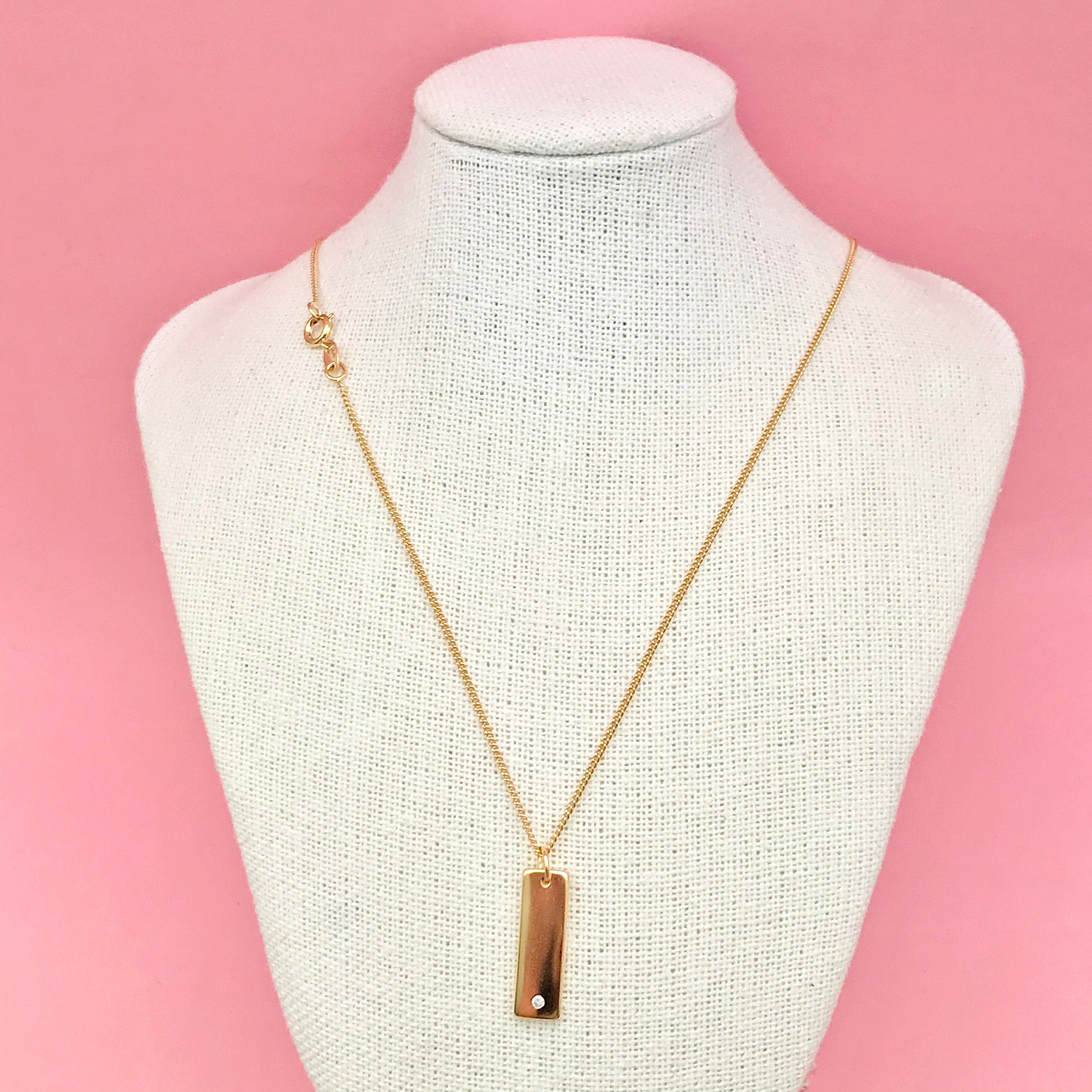Golden Bar Necklace