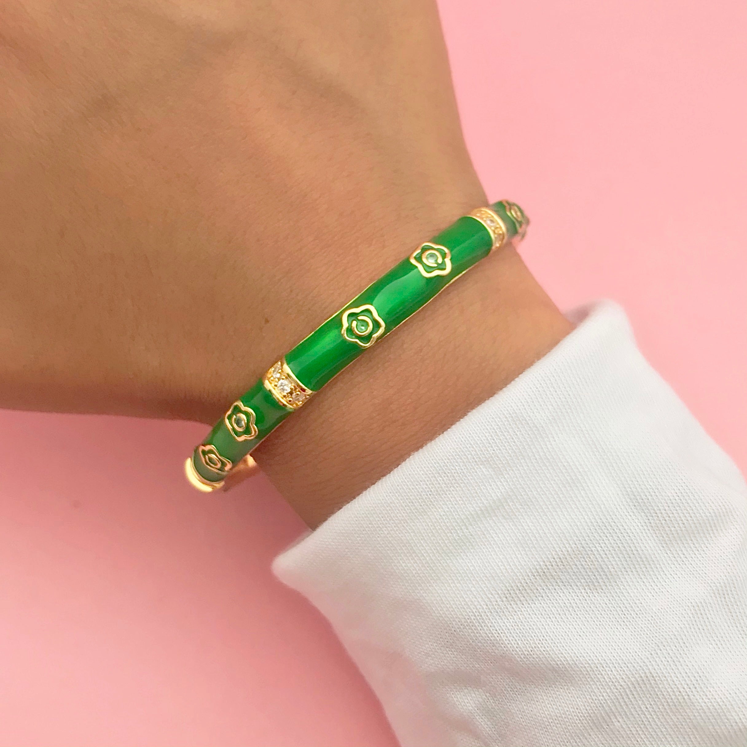 Golden Green Bangle
