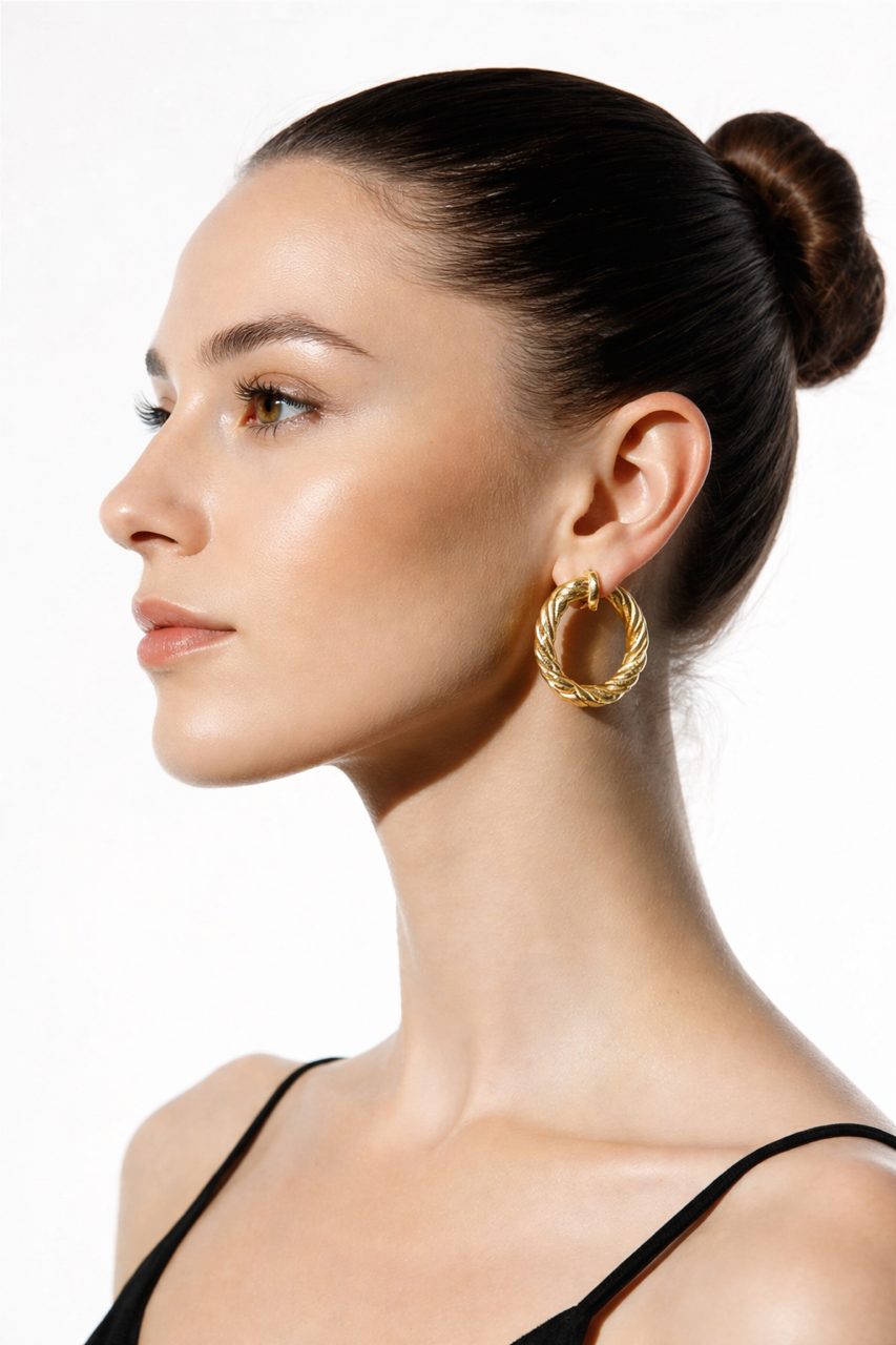 Twisted Hoops Medium